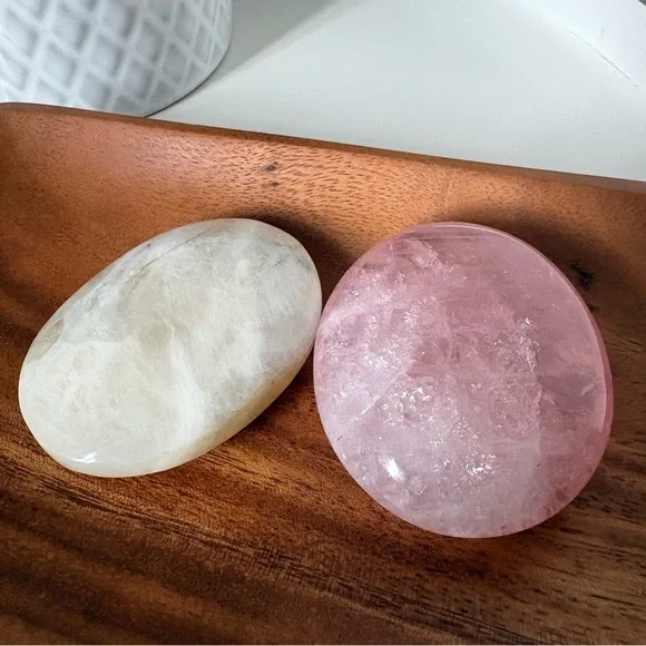 Moving Sale! 2 Ocean Jaspers, Septarian Nodules Sphere, Moon Stone, Rose Quartz - Picture 5 of 8